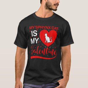 Sphynx Cat ist mein Valentine Funny Heart Sphynx C T-Shirt