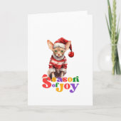 Sphynx Cat Jahreszeit der Freude Weihnachten Gruß Karte (Vorderseite)