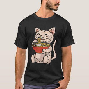 Sphynx Cat Japanisch Ramen Noodles Kawaii Anime Ma T-Shirt