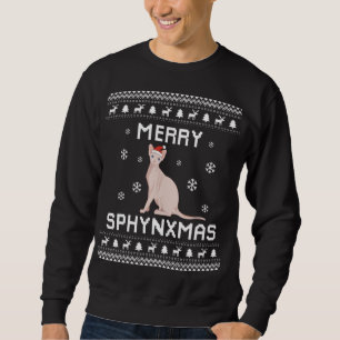 Sphynx Cat Lover Weihnachten Ugly Xmas Sweater Sph Sweatshirt