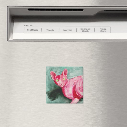 Sphynx Cat Magnet (In Situ (Geschirrspüler))