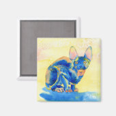 Sphynx Cat Magnet (Vorderseite/Rückseite)