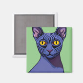 Sphynx Cat Magnet (Vorderseite/Rückseite)