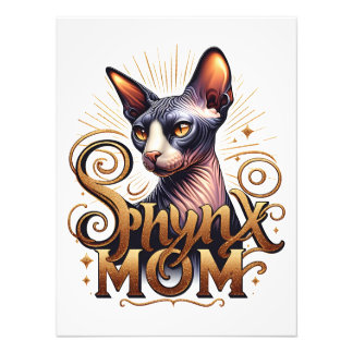 Sphynx Cat Mama Art Poster Print Mother Day Mama