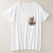 Sphynx Cat Mama Frauen Mode Weiß Große Größe T-Shirt (Design vorne)