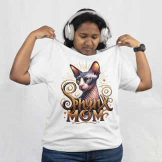 Sphynx Cat Mama Mode Weiße Frauen Große Größe T-Shirt