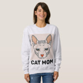 SPHYNX CAT MAMA T - SHIRT (Vorne ganz)