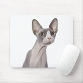 Sphynx Cat mit überraschtem Ausdruck Mousepad (Mit Mouse)