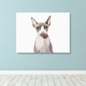 Sphynx Cat mit Zunge Leinwanddruck (Insitu (Holzboden))