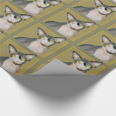 Sphynx Cat Ninja Brown Paper Geschenkpapier (Ecke)