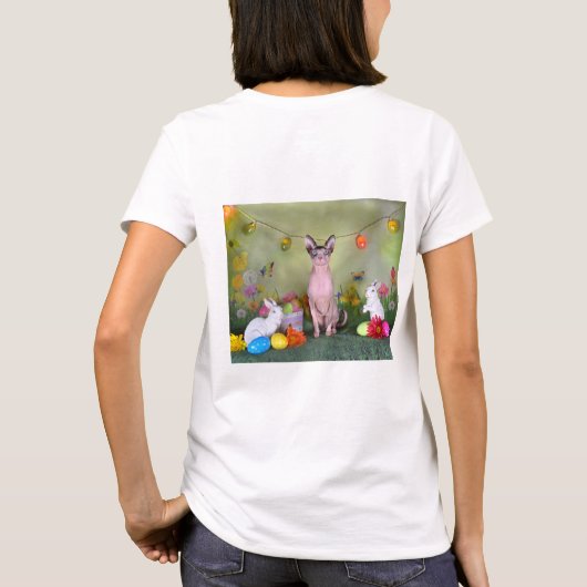 Sphynx Cat Oaster T-Shirt (Rückseite)