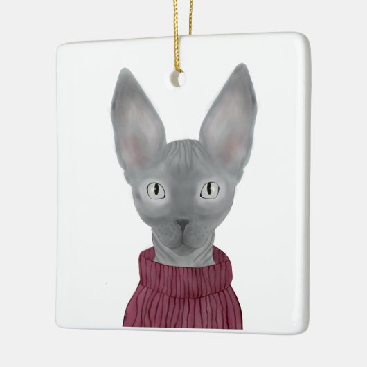 Sphynx Cat Ornament (Links)