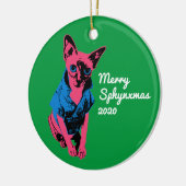 Sphynx Cat Ornaments Keramik Ornament (Links)