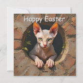 Sphynx Cat - Osterferienkarte Feiertagskarte (Rückseite)