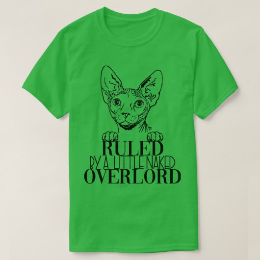 Sphynx Cat Overlord Dark Cat Katzen 1 T-Shirt (Design vorne)