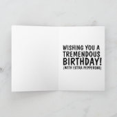 SPHYNX CAT - PIZZA LIEFERUNG BIRTHDAKARTE KARTE (Innenseite)