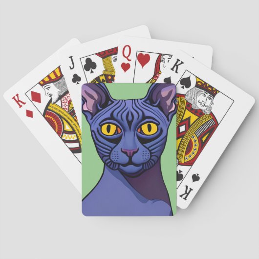 Sphynx Cat Playing Cards Spielkarten (Rückseite)