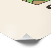  Sphynx Cat Portrait Hand Drawn  Poster (Ecke)