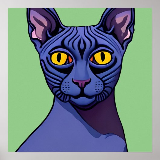 Sphynx Cat Poster (Vorne)