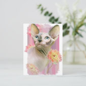 Sphynx Cat Postkarte (Stehend Vorderseite)