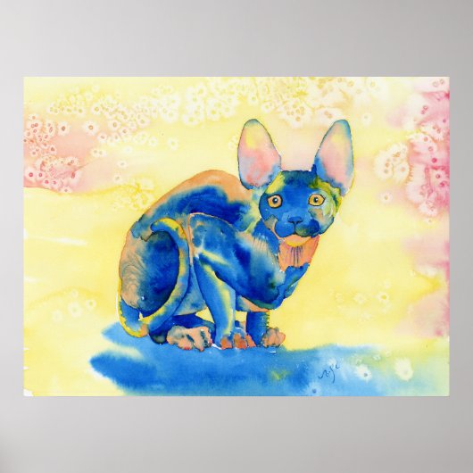 Sphynx Cat Print Poster (Vorne)