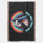 Sphynx Cat Rainbow Herz zu Cool Funny Decke (Vorderseite Vertikal)