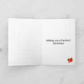 Sphynx Cat Santa Black Christmas Karte (Innenseite)