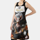 Sphynx Cat Schürze Koch Cook's Individuelle Name F (InSitu)