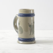 Sphynx Cat Stein Bierglas (Vorderseite Links)