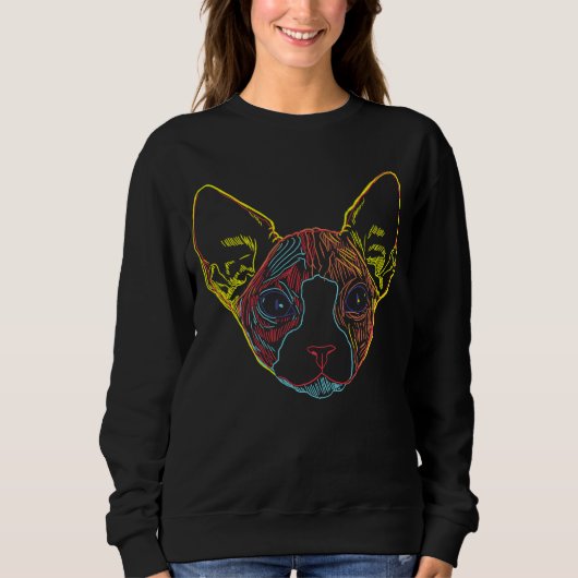 Sphynx Cat Sweatshirt (Vorderseite)