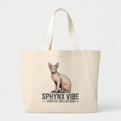 Sphynx Cat Vibe Under Sunlight Art Jumbo Stoffbeutel (Vorne)
