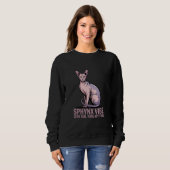 Sphynx Cat Vibe Under Sunlight Art Sweatshirt (Vorne ganz)