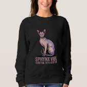 Sphynx Cat Vibe Under Sunlight Art Sweatshirt (Vorderseite)