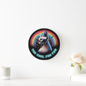 Sphynx Cat Wall Clock zu Cooles Funny Sprichwort Runde Wanduhr (Zuhause)