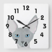Sphynx Cat Wall Uhr (Vorderseite)