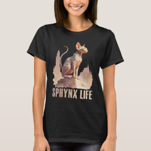 Sphynx Cat Watercolor Sphynx Life Cat Mama Vater T-Shirt