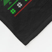 Sphynx Cat Xmas Lights Ugly Weihnachtsmannmütze Sp Fleecedecke (Ecke)