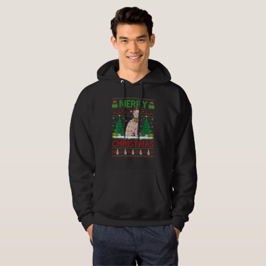 Sphynx Cat   Xmas Tree Ugly Santa Sphynx Cat Chris Hoodie (Vorne ganz)
