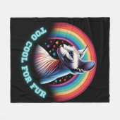 Sphynx Cat zu Cool Rainbow Hearts Funny Fleecedecke (Vorderseite (Horizontal))