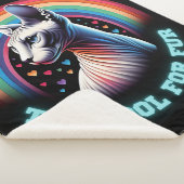 Sphynx Cat Zu Coole Funny Rainbow Hearts Sherpadecke (3/4)