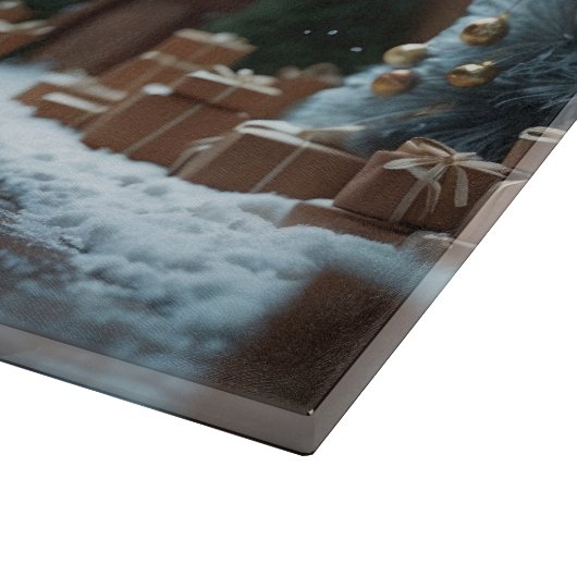 Sphynx Cats Christmas Snow Holiday Schneidebrett (Ecke)