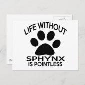 SPHYNX DESIGNS POSTKARTE (Vorne/Hinten)