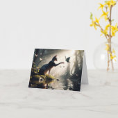 Sphynx Friend Grußkarte Karte (Gelbe Blume)