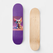 Sphynx haarlose Katze Kätzchen Skateboard Deck (Vorderseite)