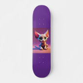 Sphynx haarlose Katze Kätzchen Skateboard Deck (Vorne)