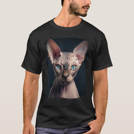 Sphynx haarlose Katze T-Shirt (Vorderseite)