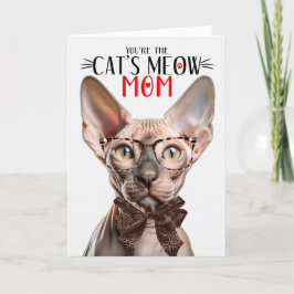 Sphynx Hairless Cat für Mama am Muttertag Feiertagskarte