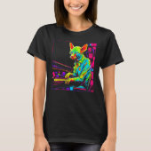 Sphynx Hairless Cat Piano T-Shirt (Vorderseite)