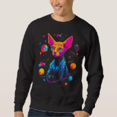 Sphynx Hairless Cat Space Sweatshirt (Vorderseite)