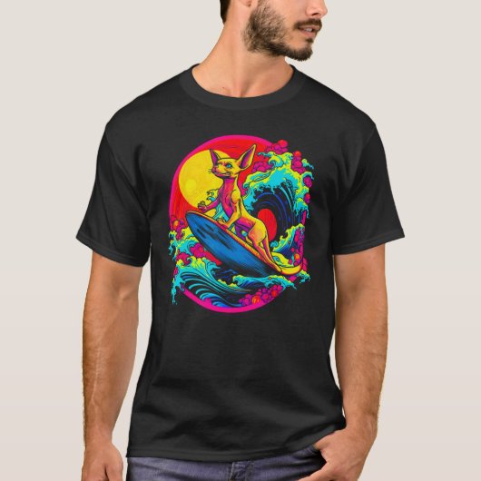 Sphynx Hairless Cat Surf T-Shirt (Vorderseite)